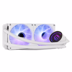 NOX M-240 ARGB, All-in-one liquid cooler, 12 cm, White