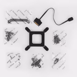NOX M-240 ARGB Processor All-in-one liquid cooler 12 cm White - Additional view 7