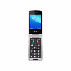 SPC Prince 4G, Flip, Single SIM, 7.11 cm (2.8"), 0.3 MP, 1600 mAh, Black, Silver