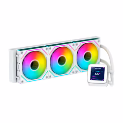 ABYSM Oceanic LCD 360 ARGB, All-in-one liquid cooler, 12 cm, White