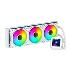 ABYSM Oceanic LCD 360 ARGB Processor All-in-one liquid cooler 12 cm White 1 pc(s)