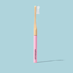 Natürbrush 8437017300878, Toothbrush, Adult, Natural, Pink, Bamboo, Medium, 1 pc(s)