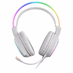 Mars Gaming MHRGBW Chroma RGB Flow Headset Microphone Spatial Sound White