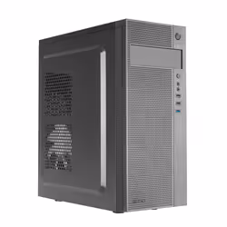 Tacens 2FERROX, ATX Semi-Tower PC Case, 12cm Side Fan, Front Grille, Steel, Black, PC, Black, ATX, micro ATX, Mini-ITX, 14.5 ...
