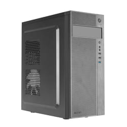 Tacens 2FERROX, ATX Semi-Tower PC Case, 12cm Side Fan, Front Grille, Steel, Black