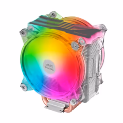 Mars Gaming MCPU66 Triple ARGB CPU Heatsink 6 Heatpipes HCT TDP 220W 2 Fans 12cm