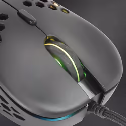 Mars Gaming MM55 Black RGB Chroma Gaming Mouse Ultra-lightweight 55g 12800 DPI HUANO Mechanical Switches