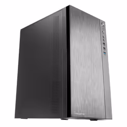 Tacens Anima ACX Mini Tower Micro ATX PC Case Brushed Aluminium Front 12cm Fan USB 3.0 Black, Mini Tower, PC, Black, micro AT ...
