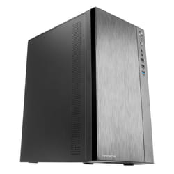 Tacens Anima ACX Mini Tower Micro ATX PC Case Brushed Aluminium Front 12cm Fan USB 3.0 Black