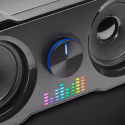 Mars Gaming MS22 Compact Gaming Speakers 2.2 RGB Flow Subwoofer + 4 Active Speakers DSP Sound 35W Black