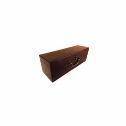 Wine Presentation Box, Detailed Ornate Metal Handle and Clasp, Case with Accessories, Velvet Lined, Wine Gift Box