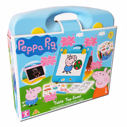 New Peppa Pig Reversible Table Top Easel Drawing Activity Set