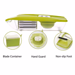 9 in 1 Mandolin Vegetable Food Slicer Julienne and Container - Peel Cut Slice