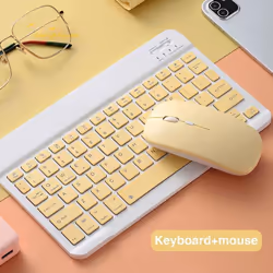 Bluetooth Wireless Keyboard And Mouse Russian French Portugue Spanish Korean Language For Android iOS Windows Phone Tablet iP ...