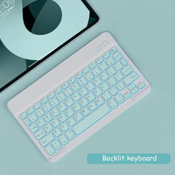 Bluetooth Wireless Keyboard And Mouse Russian French Portugue Spanish Korean Language For Android iOS Windows Phone Tablet iPad - green, RGB keyboard