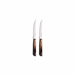Tramontina Churrasco Set of 2 Steak Knives, Brown