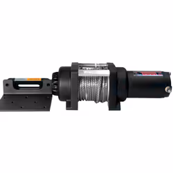 3,000lb Military Grade 12V Winch. 15.5m x 5mm Steel Rope.