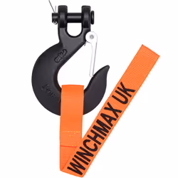 WINCHMAX 3/8 Inch Clevis Hook. Suitable for Winches up to 14,000lb (Black)