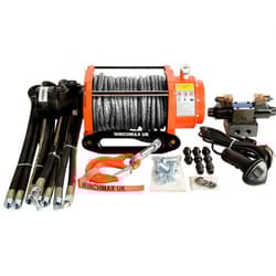 10,000lb Hydraulic Winch, 25m x 10mm Dyneema Rope. 12V System.