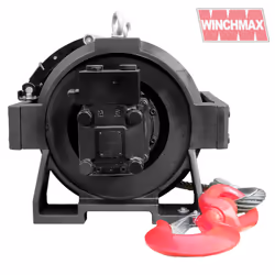 45,000lb (20,411kg) Hydraulic Recovery Winch, HGV/Industrial/Commercial, Long Drum, Steel Rope & Swivel Hook.