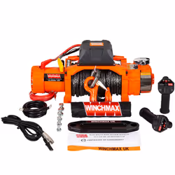 12,000lb 12V Electric Winch, Two Speed. 26m 11mm Dyneema Rope.