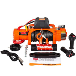 12,000lb 12V Electric Winch, Two Speed. 26m 11mm Dyneema Rope.