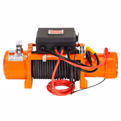 13,500lb 12V Winch. 25m x10 mm Armourline Rope.
