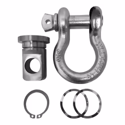 WINCHMAX Swivel Recovery Eye. Stainless Steel for Winch Bumper Including 4.75 Ton 3/4 inch Shackle