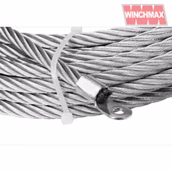 WINCHMAX Winch Wire Rope 25m x 14mm with 1/2 inch Clevis Hook.
