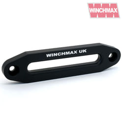 WINCHMAX Military Grade Large Aluminium Hawse Fairlead. CNC Cut, Matt Black, Laser Etched Logo