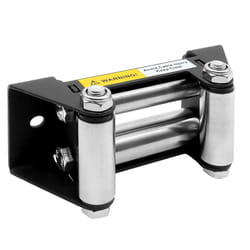WINCHMAX Roller Fairlead, Small, Military Grade Matt Black. Stainless Steel Rollers.