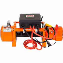 13,500lb 12V Winch. 26m x 9.5mm Steel Rope.  No Rope, No Fairlead.