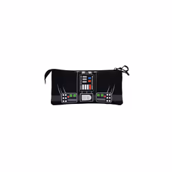 Vader-ECO Triple Pencil Case, Black, 23 x 11 cm