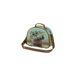 The Mandalorian Say Hi-3D Lunch Bag, Green, 25.5 x 20 cm