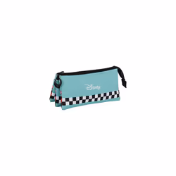 Mickey Mouse Squares-FAN Triple Pencil Case 2.0, Blue, 23 x 11 cm