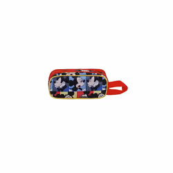 Mickey Mouse Joyful-3D Double Pencil Case, Blue, 22 x 9.5 cm