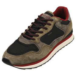 HOFF Mexicali Mens Casual Trainers in Khaki Black - 8
