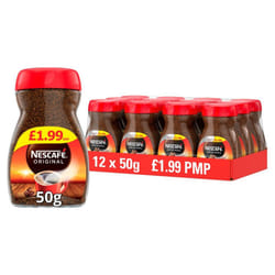 NescafÃ© Original Instant Coffee 50g ( pack of 12 )