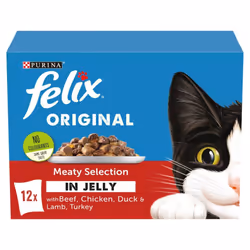 Felix Original Meaty Selection in Jelly 12x100g (Pack of 4)
