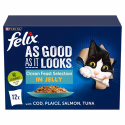 Felix As Good AsItLooks Ocean Feast SelectioninJelly12x100g(Pack of 4)