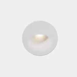 LEDS C4 Bat Round Oval Outdoor LED Recessed Wall Light Round White IP65 2.2W 2700K