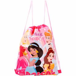 Disney Girls Princess Drawstring Gym Swim PE Bag