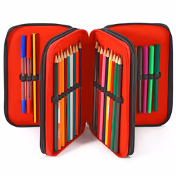 Avengers 3 Tier Large Pencil Case Multi Compartment School Supplies Stationery Colouring Pens Pencils Sets
