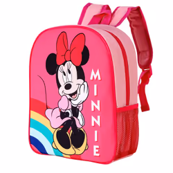 Disney Minnie Mouse Childrens Backpack Bag with side mesh pocket