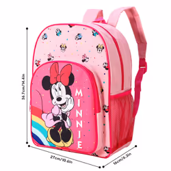 Minnie Mouse Childrens Backpack Bag Boys Girls with side mesh pocket