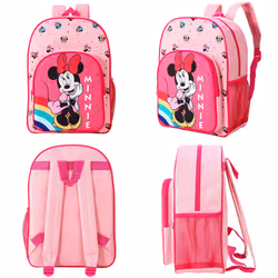Minnie Mouse Childrens Backpack Bag Boys Girls with side mesh pocket