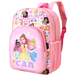 Disney Princess Childrens Backpack Bag with side mesh pocket