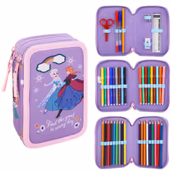 Disney Frozen 3 Tier Large Pencil Case Set