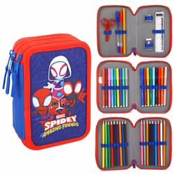 Spidey 3 Tier Large Pencil Case School Supplies Pens Pencils Sets