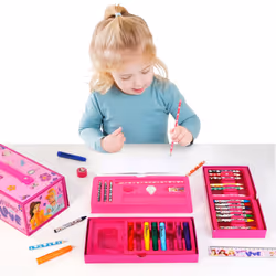 Disney Princess Kids 34pc Colouring Art Stationery Set for Children